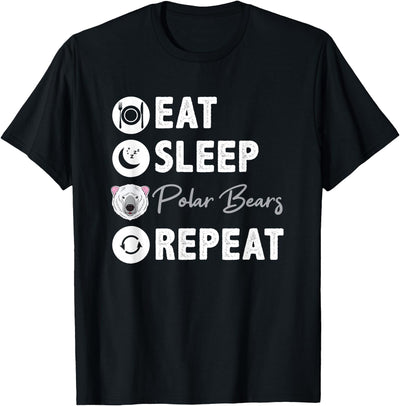 Eat Sleep Polar Bears Repeat T-Shirt