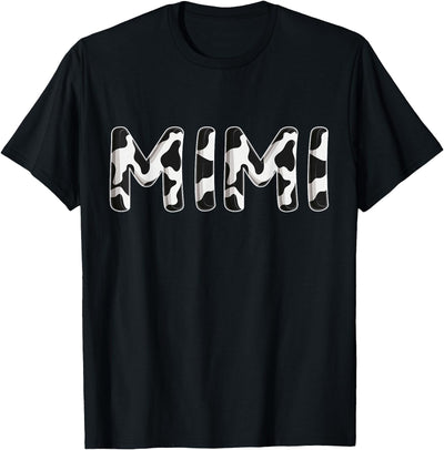 Cow Mimi Birthday Family Matching Mothers Day Boy Girl Farm T-Shirt