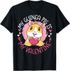 Cute Guinea Pig Lover HS0 Guinea Pig Valentines Day My Guinea Pig Is My Valentine T-Shirt - Black