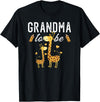 Giraffe Baby Shower Party Ideas For Grandma To Be Grandma To Be Giraffe Baby Shower Cute T-Shirt - Black