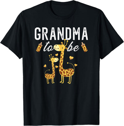 Grandma To Be Giraffe Baby Shower Cute T-Shirt