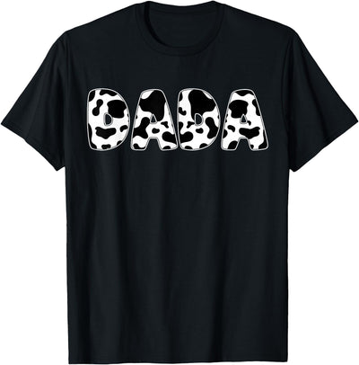 Cow Dada Cow Print Cow Pattern Father's Day T-Shirt