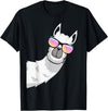 Llama Lover Gifts Collection Llama With Sunglasses Kids Boys Toddler Novelty T-Shirt - Black