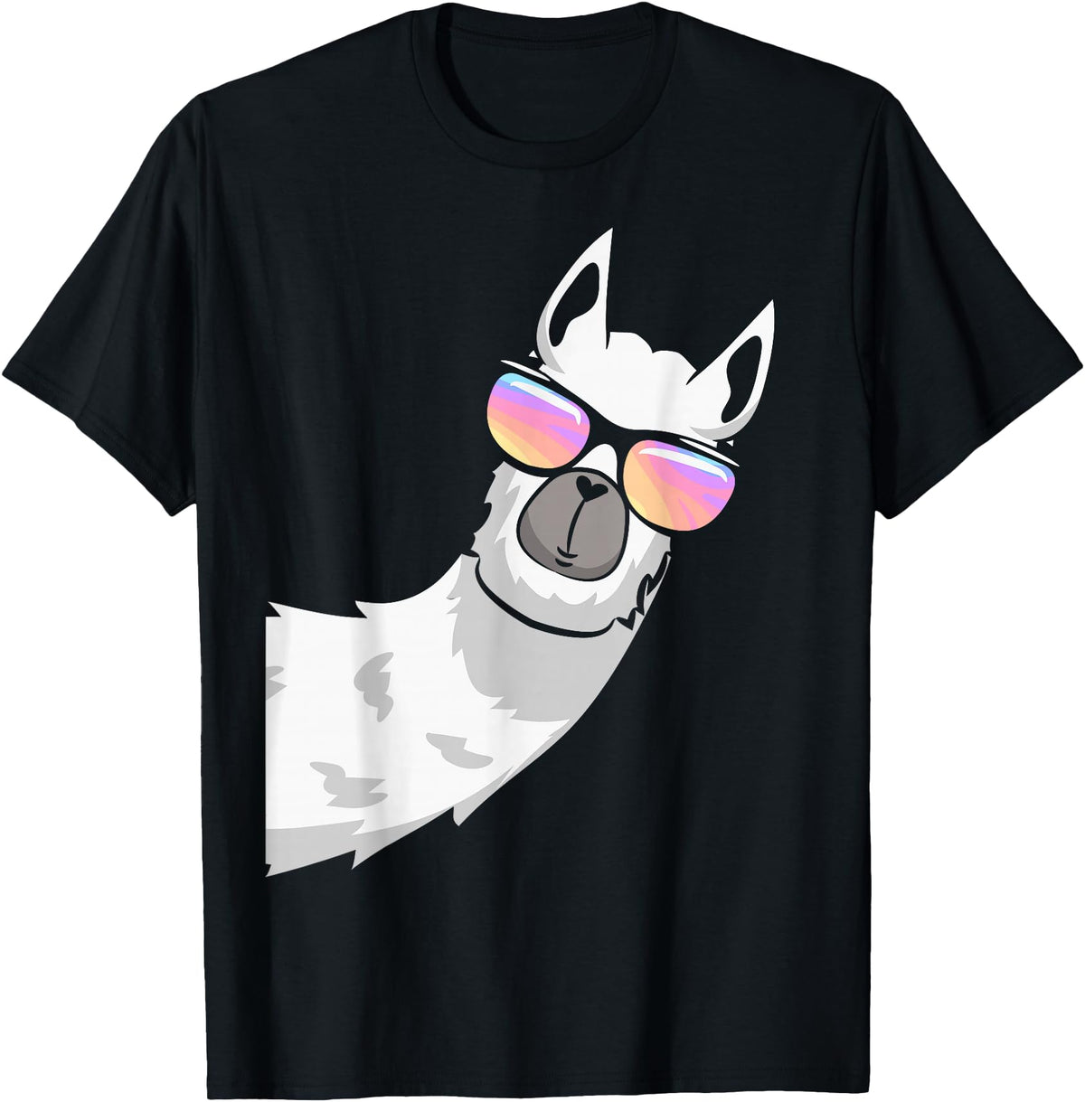 Llama Lover Gifts Collection Llama With Sunglasses Kids Boys Toddler Novelty T-Shirt - Black