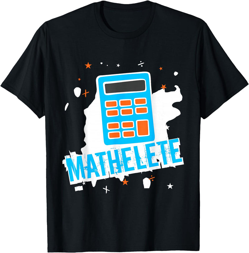 Green Cow Land Mathlete Funny Math Lovers T-Shirt - Black