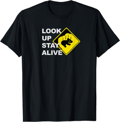 Beware Drop Bears Look Up Stay Alive Funny Aussie TShirt T-Shirt