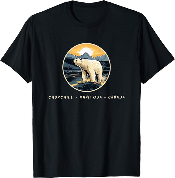 Polar Bear Shirts & Gifts Churchill Manitoba Canada Polar Bear Arctic T-Shirt - Black