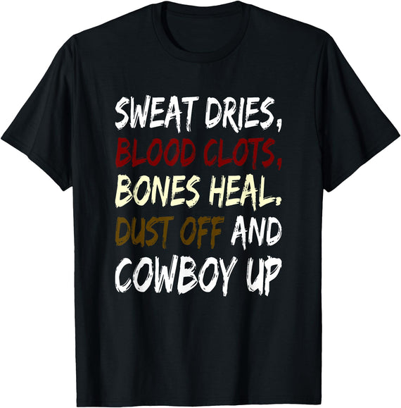 Birdie's Nest Cowboy Up TShirt for Horse Lovers Cowboy Up TShirt for Rodeo Playday Horse Lovers. T-Shirt - Black