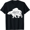 Funny Mama Bear Family Matching Gifts Clothing Mama Bear T-Shirt - Black