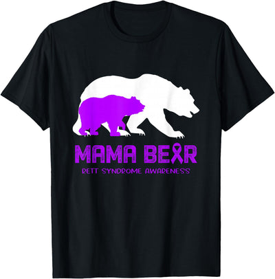 Mama Bear Rett Syndrome Awareness For Women Men T-Shirt