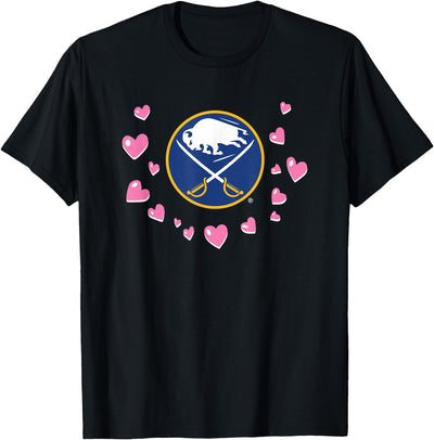 Cow Buffalo Sabres Valentine Love Nhl Officially T-Shirt