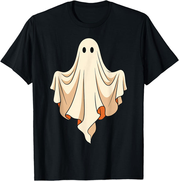Halloween Ghost Spooky Season Ghost Halloween Costume T-Shirt - Black