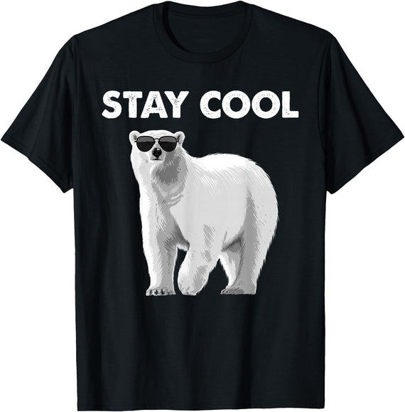 Polar Bear Gift Polar Bear Accessories & Stuff Cool Polar Bear Design for Men Women Kids Polar Bear Lover T-Shirt - Black
