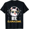 LLama Squad Shirts and Gifts Cute Amazing Llama Pun Be Llamazing Llama Lover T-Shirt - Black
