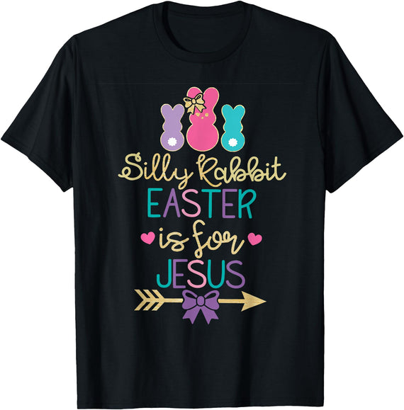 Is for Jesus Rabbit T-Shirt in Black