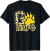 BEARS SPIRIT TEES CO School Spirit Go Bears Mascot Womens Youth Girls Kids T-Shirt - Black