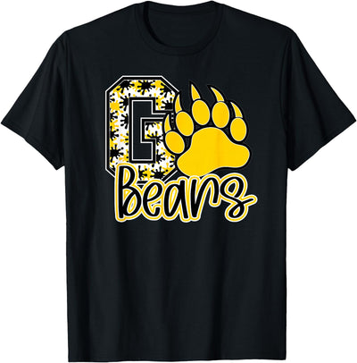 School Spirit Go Bears Mascot Womens Youth Girls Kids T-Shirt