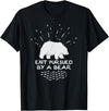 Funny Winter Tees Exit Pursued By a Bear - Funny Shakespeare - Winter Shirt T-Shirt - Black