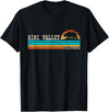 California Republic US State Bear Flag Sunset Simi Valley California State Bear Retro Sunset T-Shirt - Black