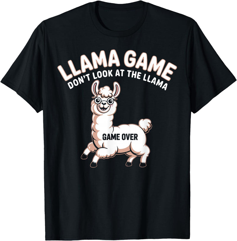 The Llama Game Funny T-Shirt - Black