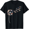 Womens Cow Design Dandelion Cows Stuff for Cow Lover | Womens Cow T-Shirt - Black