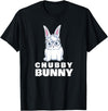 Chubby Bunny Cute Rabbit Love Fat T-Shirt in Black