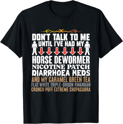 Oddly Specific Apparel Horse Dewormer Weird Oddly Specific Funny Gag Meme Offensive T-Shirt