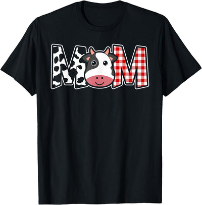 Cow Mom or Dad Birthday Farm Birthday Party T-Shirt