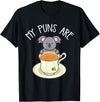 My Puns Are Koala Tea Koala Lover Gift T-Shirt - Black