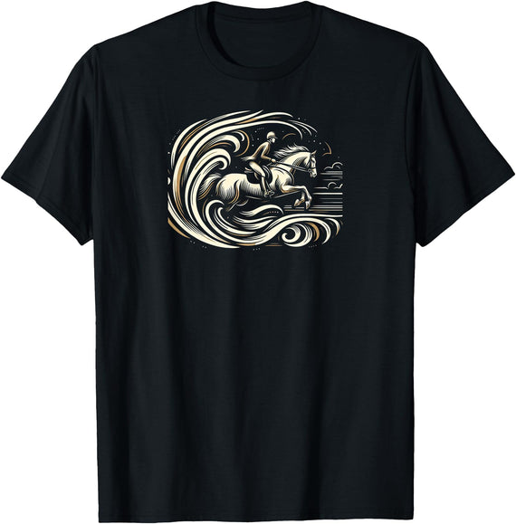 Equestrian Elegance Apparel Horse Harmony T-Shirt - Black