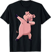 Cool Dabbing Animals Gift Shop Dabbing Pig Farm Animal Lover Farmer Men Women Kids T-Shirt - Black