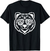 Funny Mothers Mama Bear Face Mama Bear Face Sunglasses Mother Mom Mommy T-Shirt - Black
