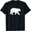 Sasquat Wildlife Silhouette Tees Distressed Black Bear Graphic Silhouette T-Shirt T-Shirt - Black