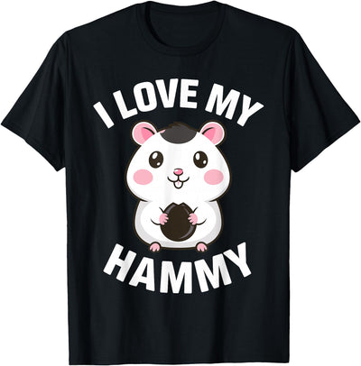 Cute Hamster Design for Men Women Kids Pet Hamster Lovers T-Shirt