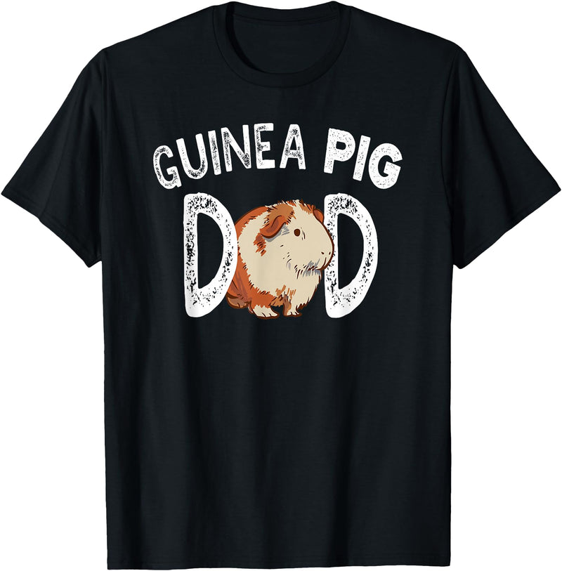 Sweet Guinea Pigs Team Owner Sayings Guinea Pigs Dad Cute Lover Animal Guinea Pig Pet T-Shirt - Black