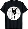 Funny Rabbit Bunny Animal Shadow Puppet T-Shirt in Black