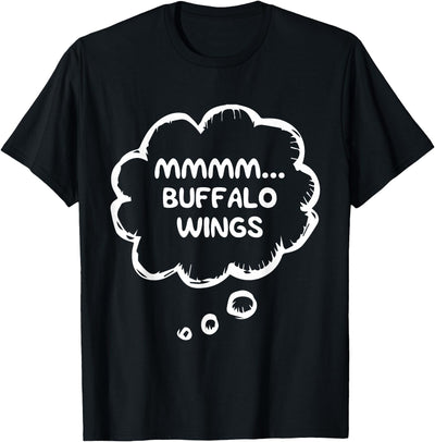 Cow Funny Food Lovers Gear Meme Mmmm Buffalo Wings T-Shirt
