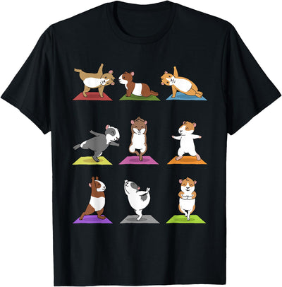 Guinea Pig Funny Guinea Pigs In Yoga Poses T-Shirt
