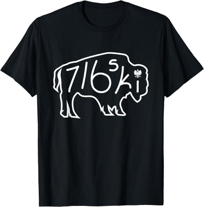 Cow Buffalo Polish 716 716ski Dyngus Day Buffalo Ny Polish T-Shirt