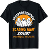 Scary Retired Profession Job Teach Retirement Halloween Paraprofessional Para Educator Teacher Parapro T-Shirt - Black