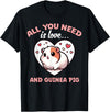 Apparel For Guinea Pig Lovers Cute All You Need Is Guinea Pigs Lover Graphic Cavy T-Shirt - Black