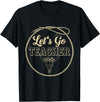 Back To School Western Gift For Teachers Students Let's Go Teacher Western Cowgirls Cow Skull Style Desert T-Shirt - Black