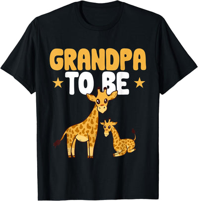 Grandpa To Be Animal Giraffe T-Shirt