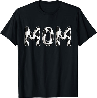 Cow Mom Birthday Family Matching Mothers Day Boy Girl Farm T-Shirt