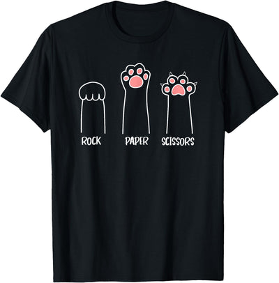 Rock Paper Scissors Cat paw t -shir t Rock Paper Scissors Cat paw T-Shirt