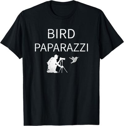 Birdwatching | Bird Photographer Gifts Unisex-Adults Black Short Sleeve T-Shirt Small Bird Photography T-Shirt