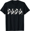 Cow Pattern Print Family Matching Birthday Shirts Cow Papa Birthday Family Matching Fathers Day Boy Girl Farm T-Shirt - Black