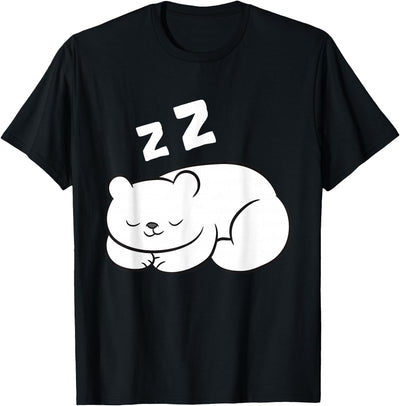 Arctic Polar Bear Tees And Gifts Ice Bear Sleeping Tired Arctic Polar Bear T-Shirt