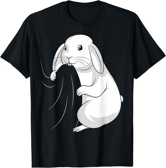 Rabbit Lovers Rabbit T-Shirt in Black