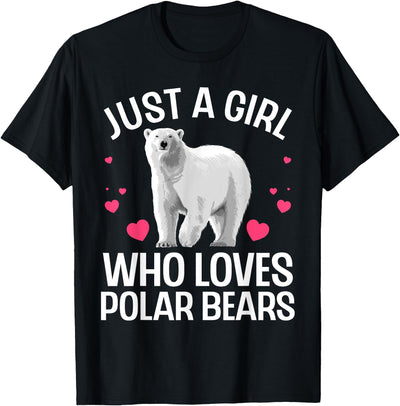 Polar Bear Gift Polar Bear Accessories & Stuff Funny Polar Bear Art For Girls Kids Youth Polar Bear Lovers T-Shirt